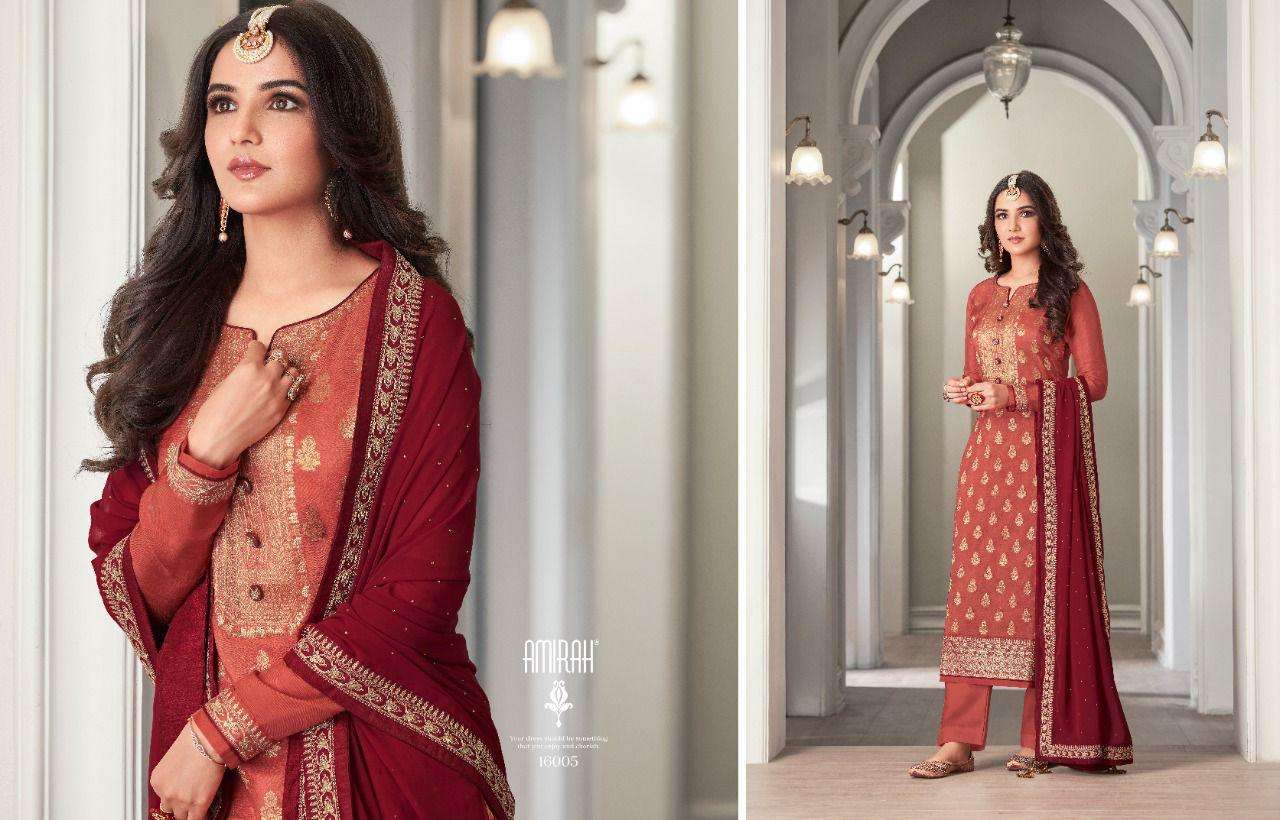 KHWAHISH BY AMIRAH 16001 TO 16006 SERIES DESIGNER DOLA SILK DRESSES