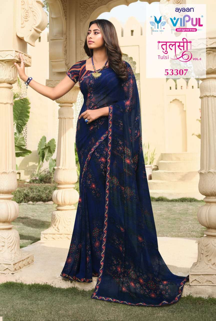 Vipul Fashion Apurva Silk with Patola Printed Fancy Look saree collection