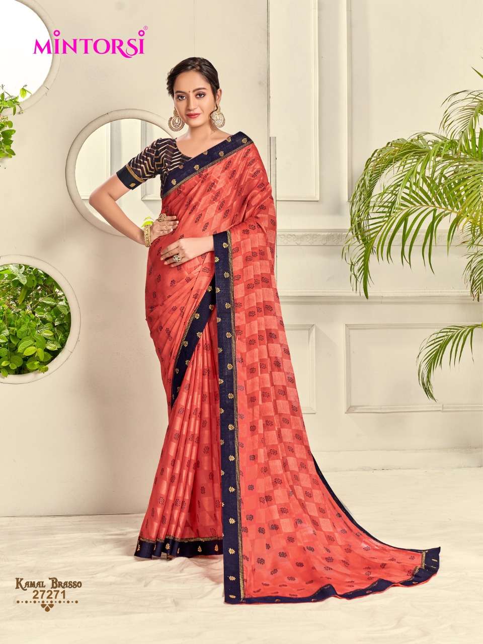 Diamond Chiffon Designer Chiffon Sarees Collection At Wholesale Rate