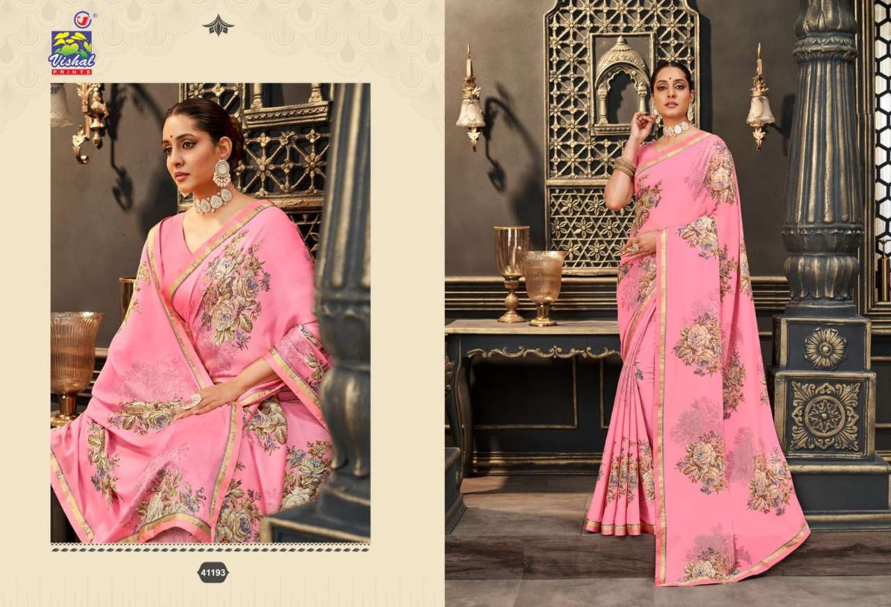 Functional Wear Chiffon Saree By Vishal Prints at Rs.1620/Piece in surat  offer by Chhoti Bahu