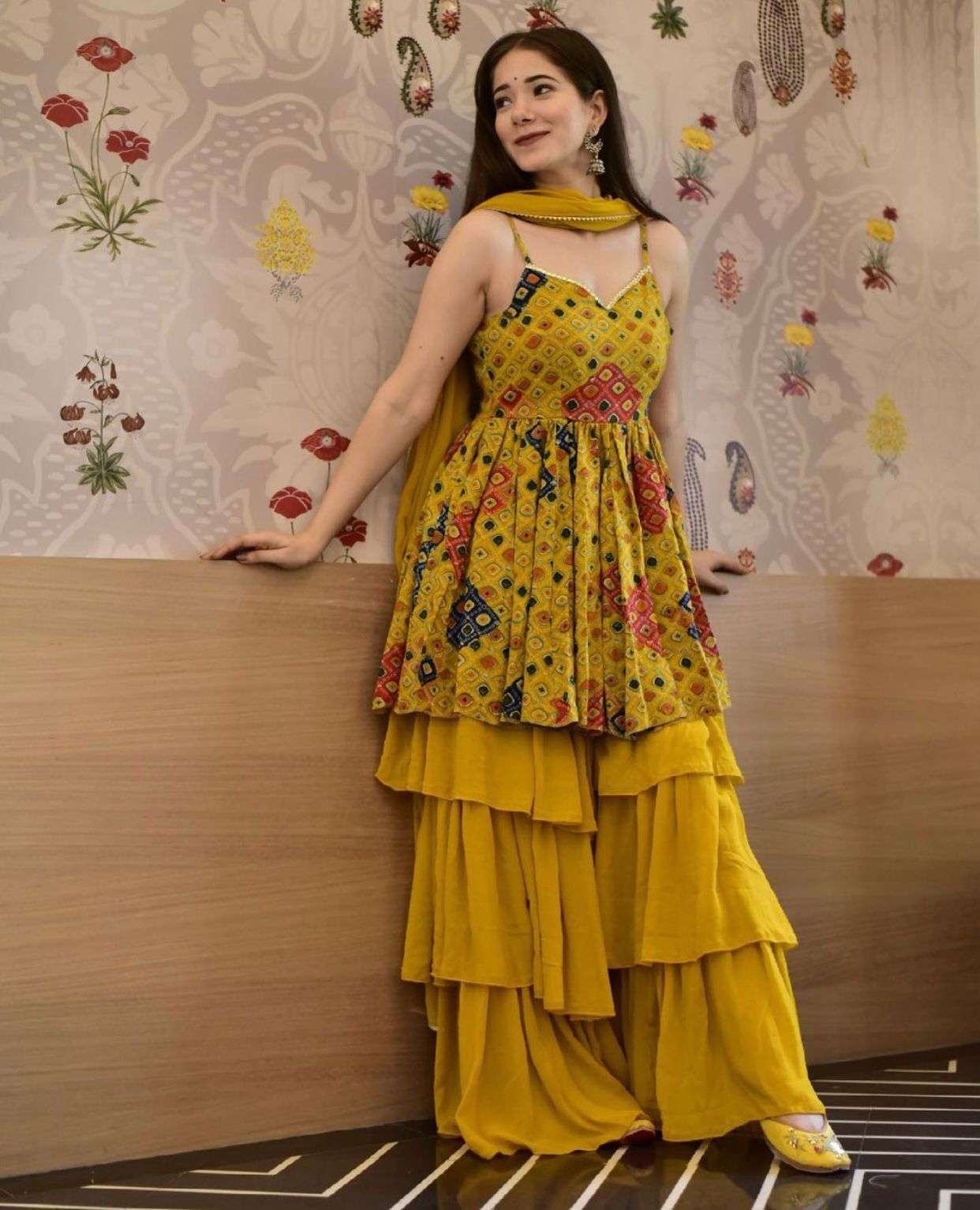 Unique Designer Kids Sharara Dress For Girls
