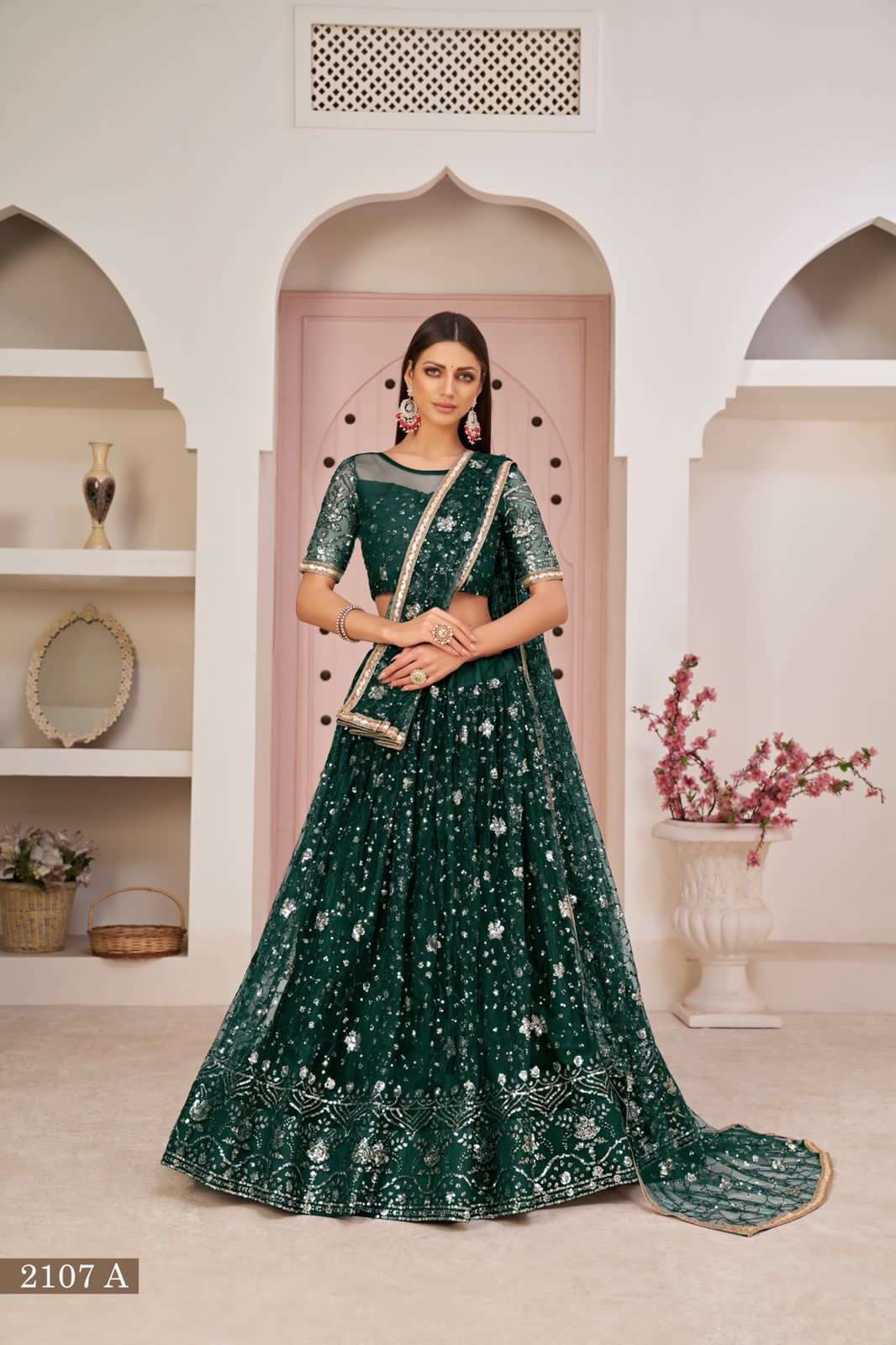 Buy Embroidered Semi Stitched Lehenga Choli Online In India At Discounted  Prices