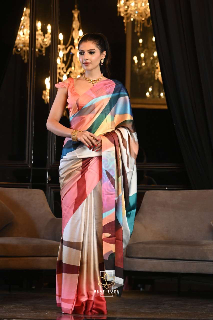 Printed Blouse For Plain Sarees | Plain Saree with Printed Blouse | Designer  saree blouse patterns, Indian saree blouses designs, Saree blouse designs  latest