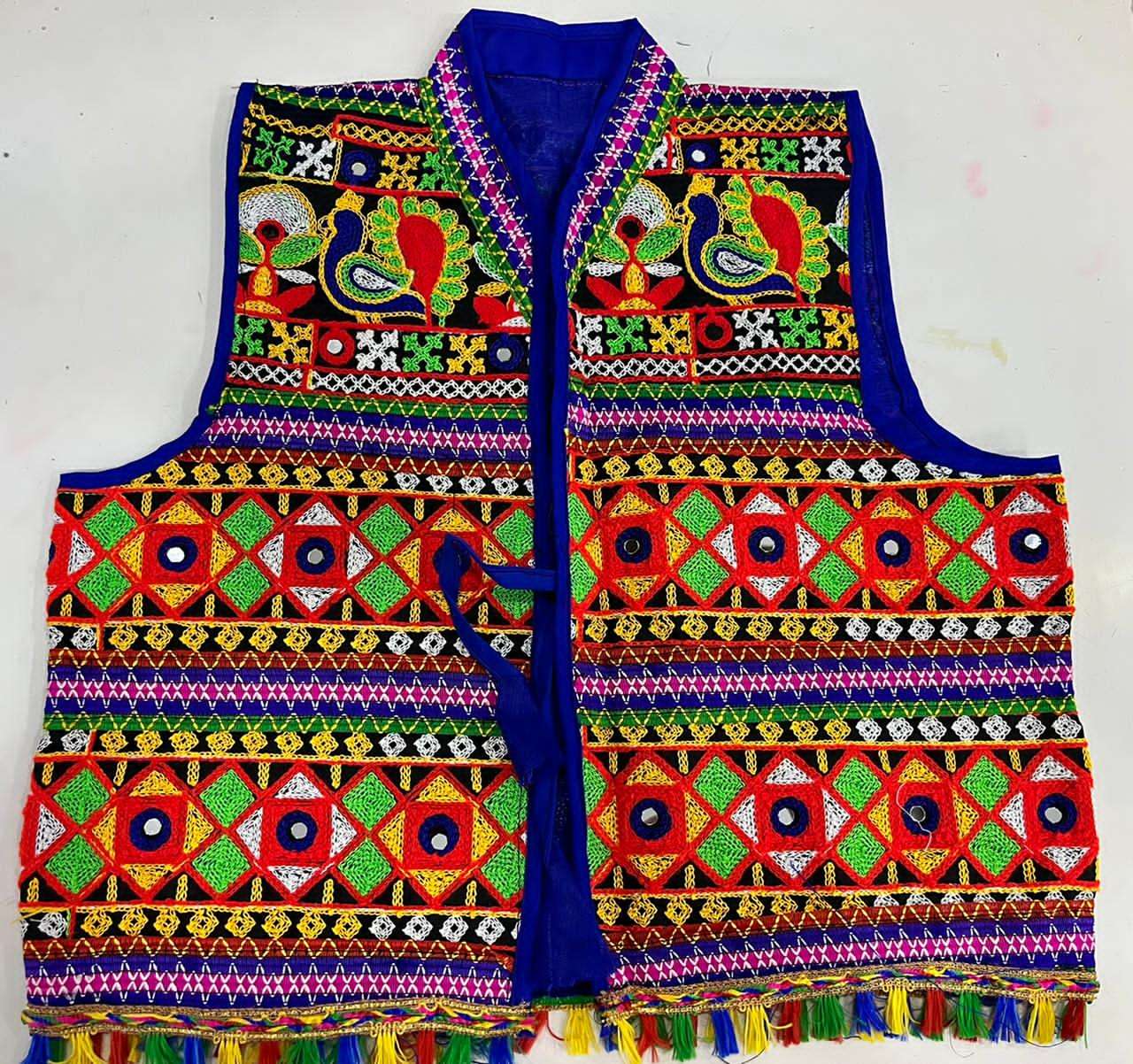 Kutch Embroidered Black Navratri Special Jacket, Size: Large at Rs  380/piece in Surat