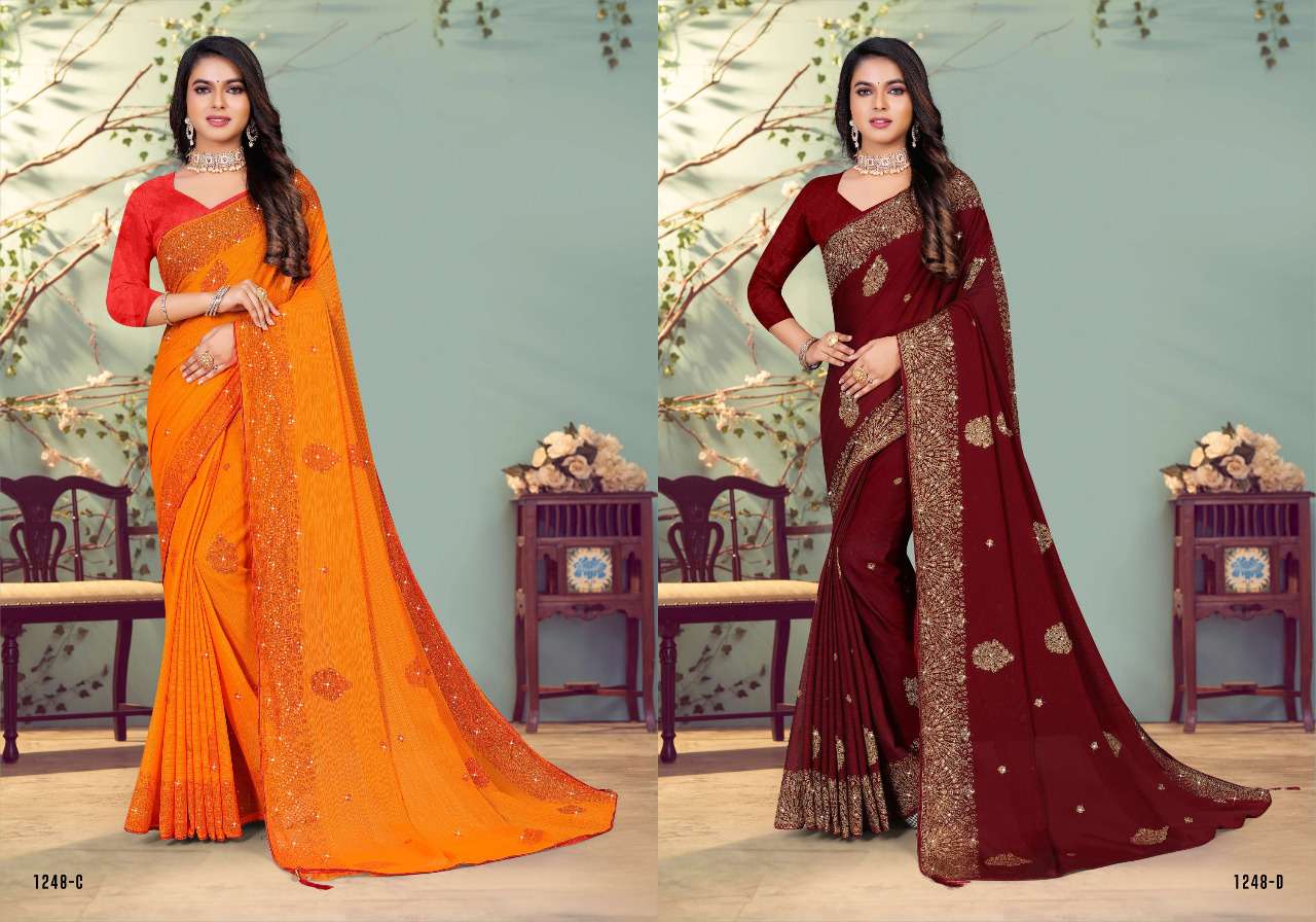 RAJ NANDINI BY AB COTTON RESHAM BORDER KHADI WITH TIE DIE SAREE TRADER IN  SURAT BY REEWAZ INTERNATIONAL - Reewaz International | Wholesaler &  Exporter of indian ethnic wear catalogs.