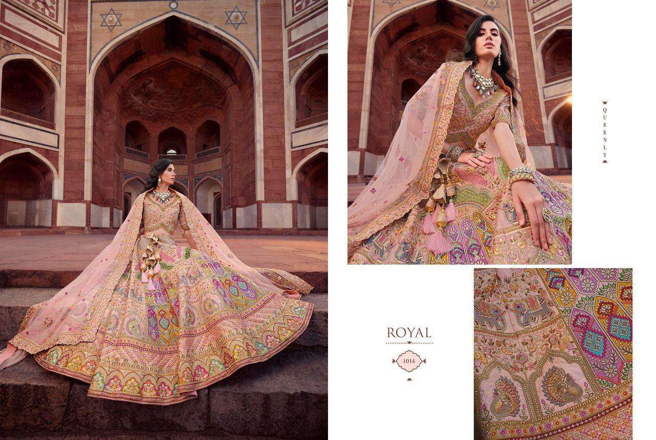 ROYAL PRESENTS ROYAL VOL-27 DNO 1008 - 1013 SERIES INDIAN WOMEN DESIGNER  HEAVY VELVET SILK LEHENGA CHOLI BRIDAL WEDDING FESTIVE ROYAL BRIDE GHAGRA  CHOLI WEAR WHOLESALE COLLECTION 3811