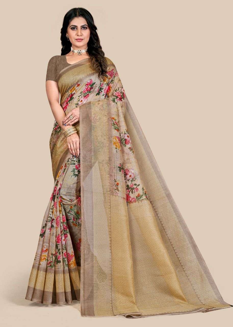 Shop Timeless Bhagalpuri Silk Sarees Online - TREEVESTO