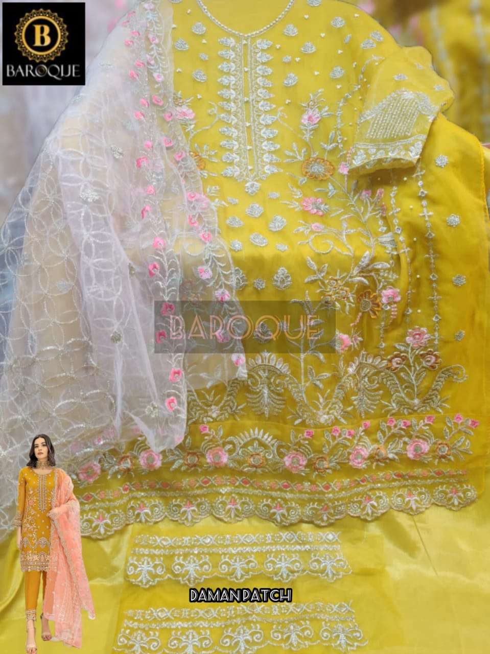 Pakistani Style Yellow Dress