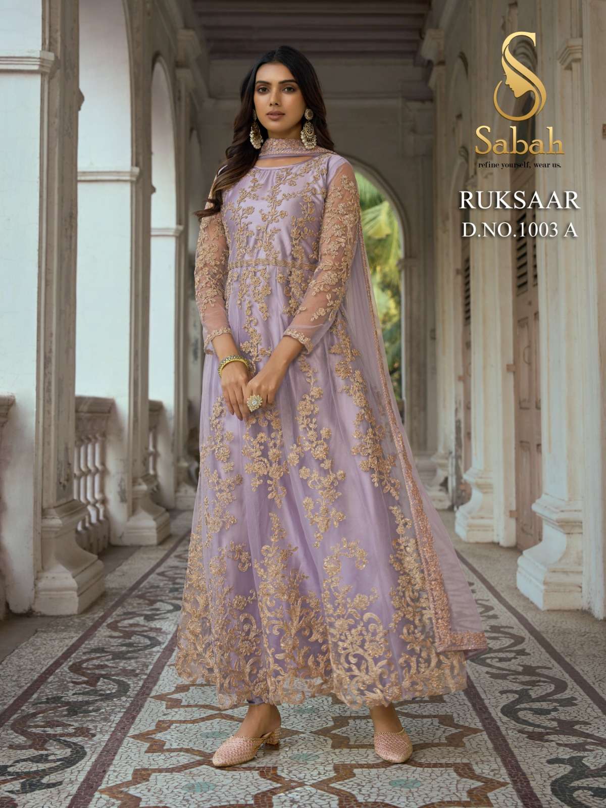 Wedding Wear Girls Silk Heavy Work Gowns at Best Price in Surat | PARIDHAN  GLOBAL EXPORTS