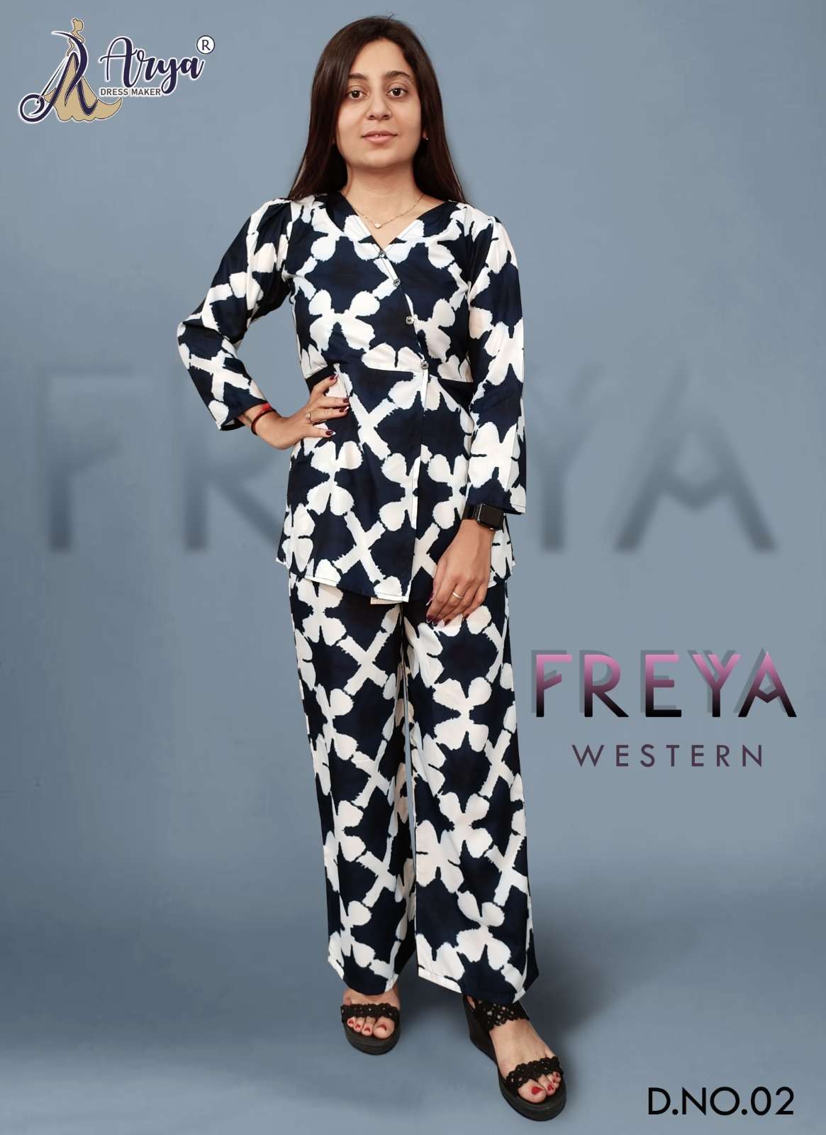 FREYA BY ARYA DRESS MAKER 01 TO 04 SERIES DESIGNER RAYON TOPS WITH