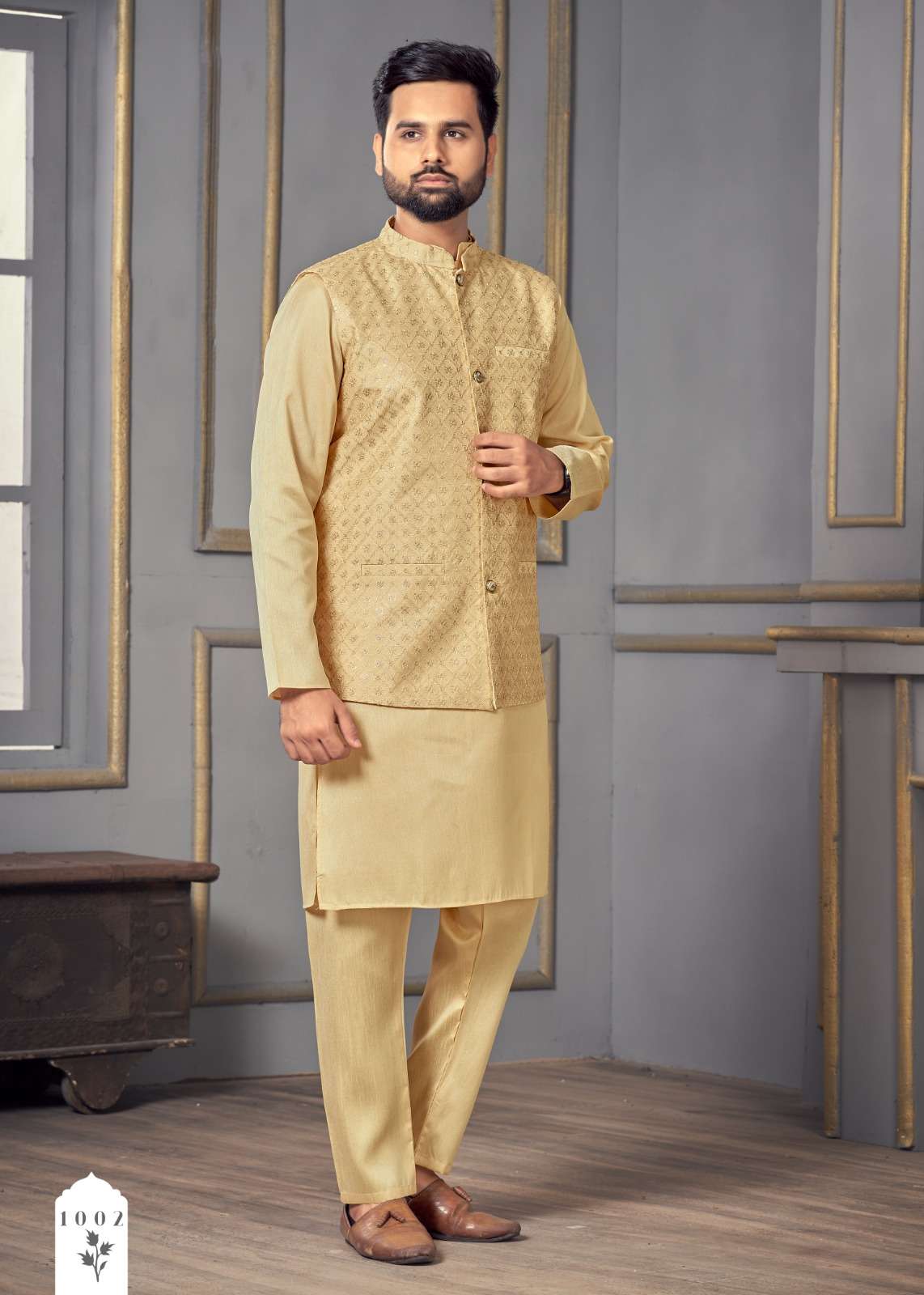 BE ACTIVE Linen Blend Solid Pattern Trendy Comfortable Stylish Full Sleeve  Kurta Pajama Set with Latest Jacket Nehru Style Koti for Men's Ethnic Wear  Blue : Amazon.in: Fashion