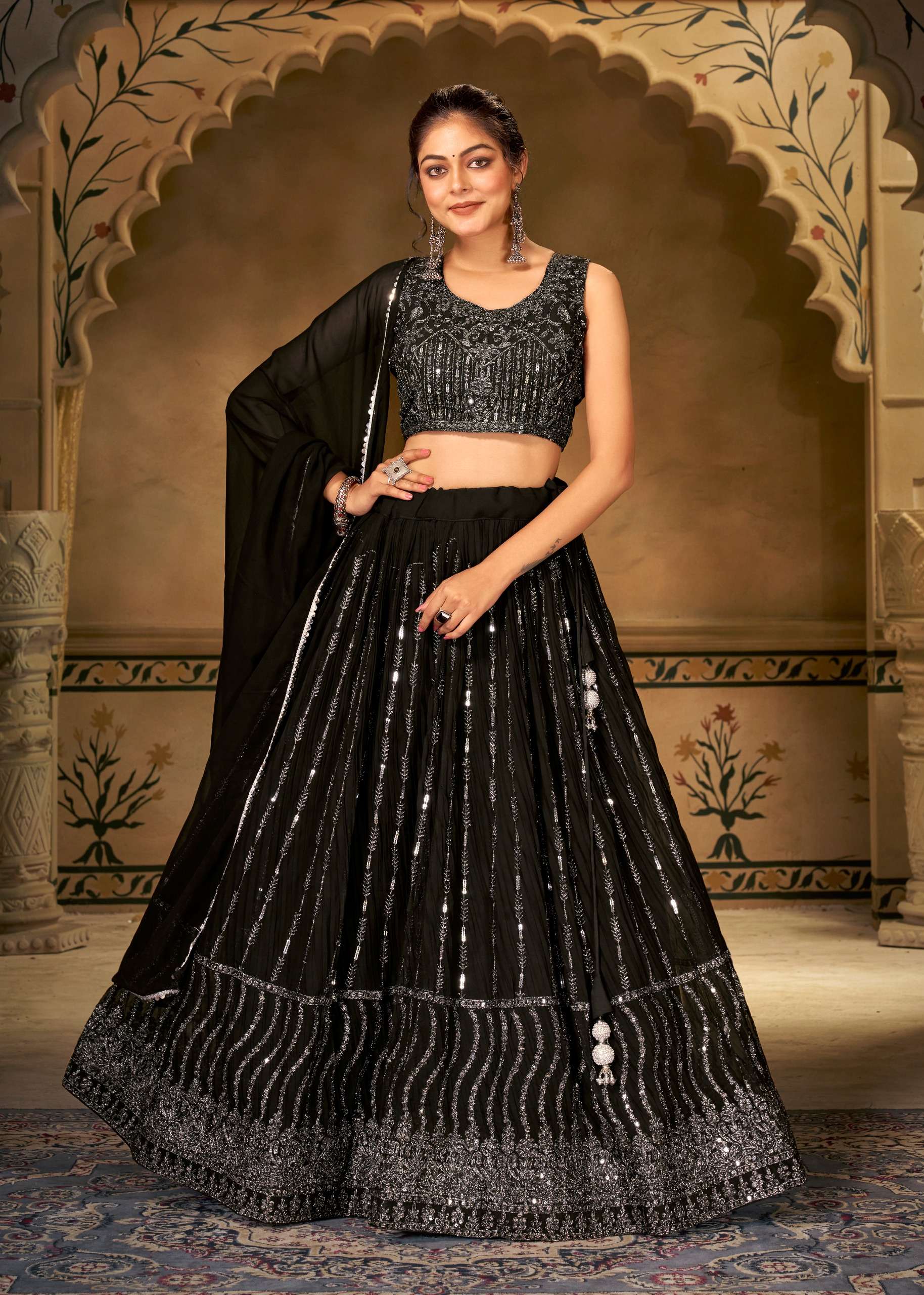 Buy Women Stylish Net Lehenga Choli With Dupatta 2023