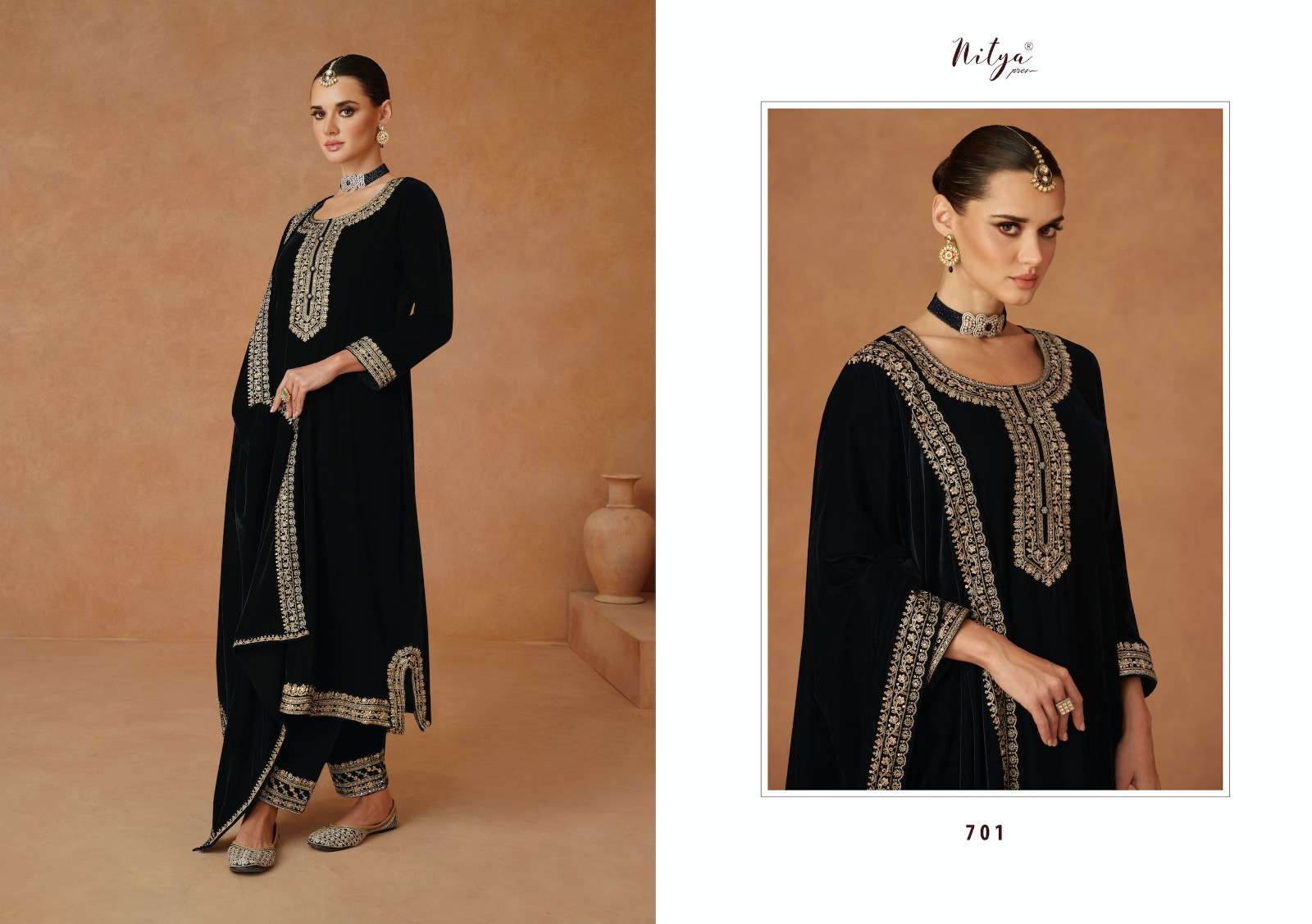 Rubaiyat By Esta Silk Velvet Dress Material Catalog - The Ethnic World