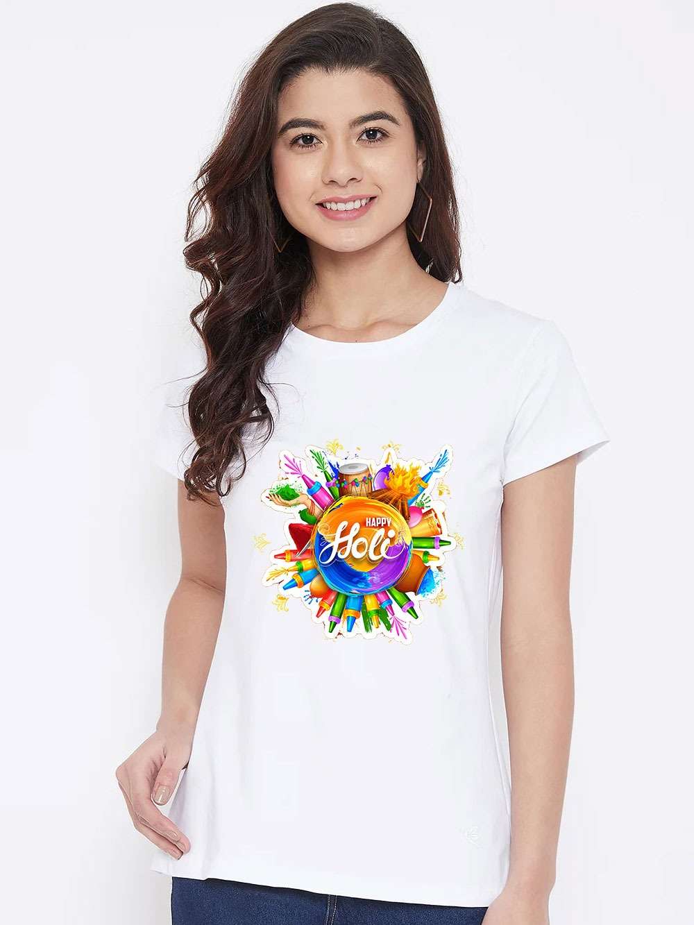 HOLI VOL-5 BY ASLIWHOLESALE PURE PURE LYCRA POLYESTER PRINTED HOLI T-SHIRTS