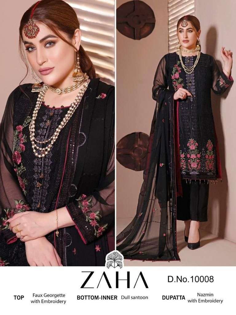 10008 HIT DESIGN BY ZAHA GEORGETTE PAKISTANI DRESSES