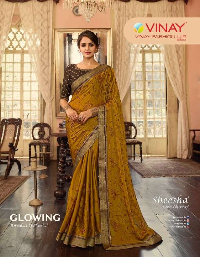 SHEESHA GLOWING BY VINAY FASHION 24901 TO 24909 SERIES GEORGETTE SILK ...