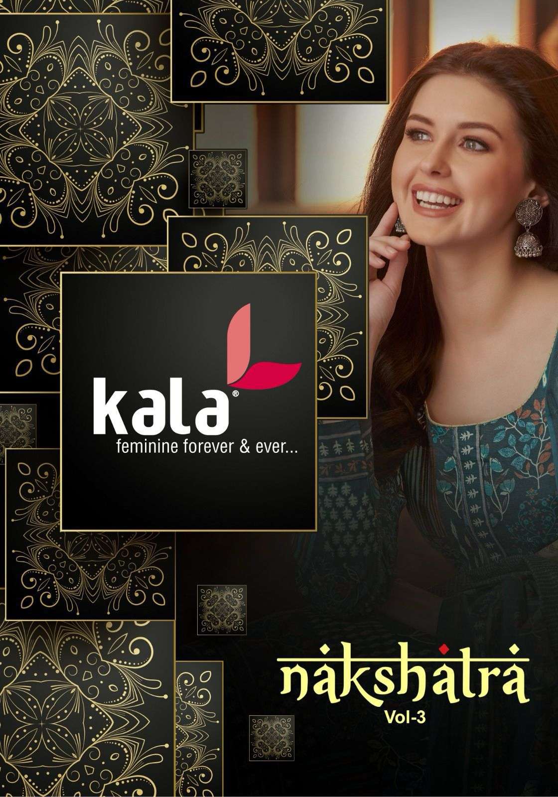 NAKSHATRA VOL-3 BY KALA 6701 TO 6712 SERIES COTTON PRINTED DRESSES