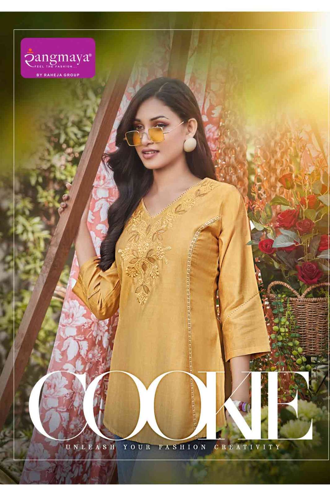 COOKIE BY RANGMAYA 101 TO 108 SERIES FANCY RAYON CASUAL PRINTED TOPS