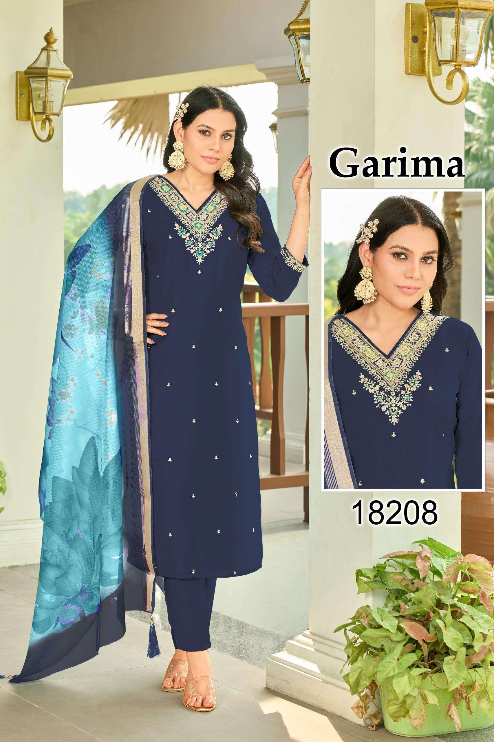 GARIMA BY STARLINK DESIGNER VETICAN WITH FANCY EMBROIDERY WORK DRESSES