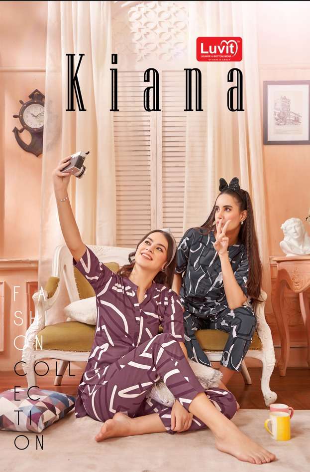 KIANA BY LUVIT 101 TO 108 SERIES STYLISH PURE RAYON PRINTED CO-ORDS SET