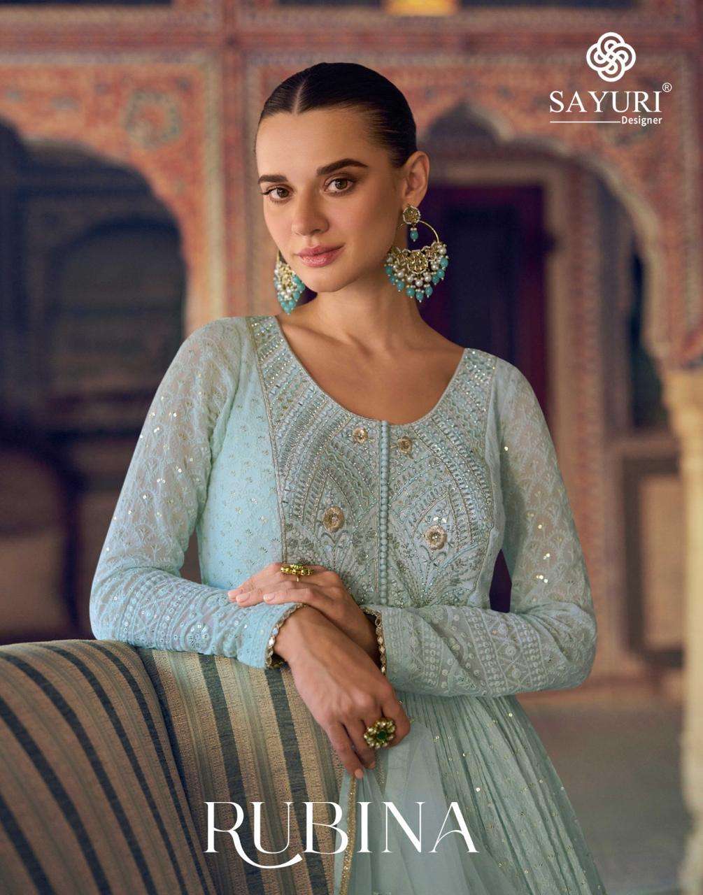 RUBINA BY SAYURI 5729 TO 5731 SERIES HEAVY DESIGNER GEORGETTE EMBROIDERED DRESSES