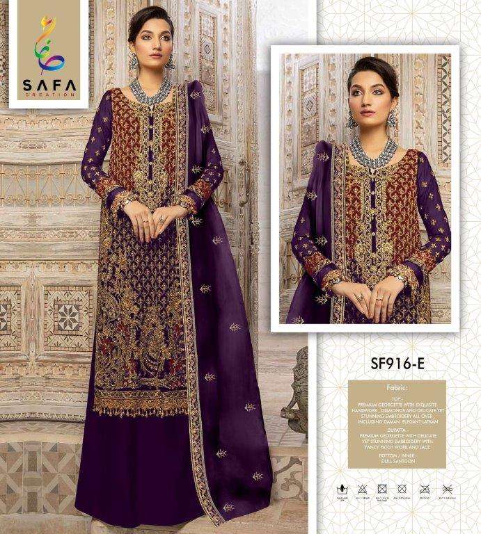 SF-916 COLOURS BY ALSIWHOLESALE DESIGNER PURE GEORGETTE EMBROIDERY PAKISTANI DRESSES