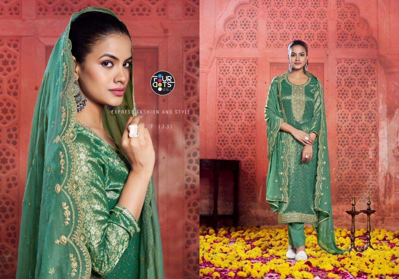 TARLA BY TRIPLE A 1331 TO 1334 SERIES VISCOSE SILK FANCY HEAVY WORK DRESSES