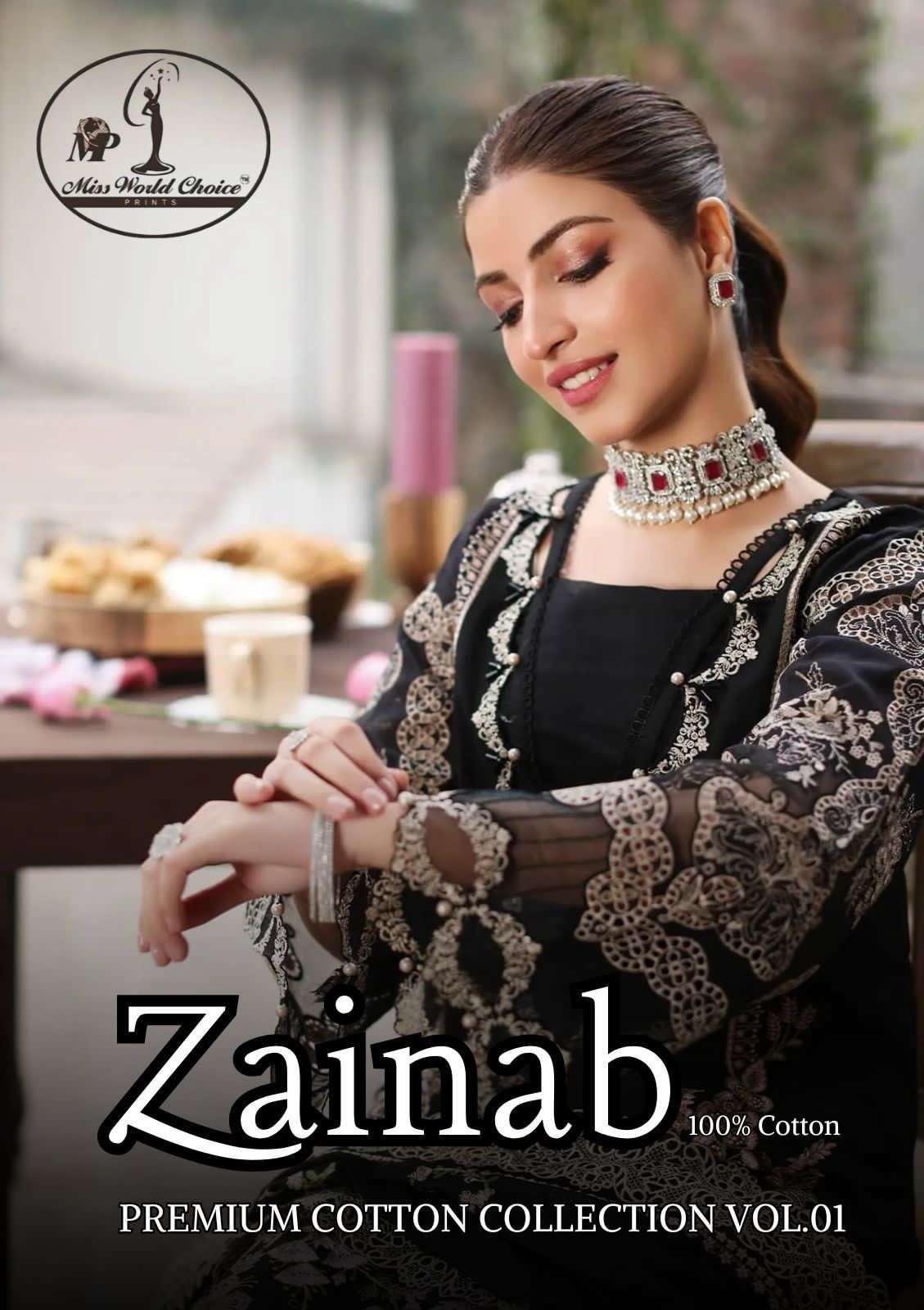 ZAINAB VOL-01 BY MISSWORLD 1001 TO 1006 DESIGNER COTTON PRINT DRESSES