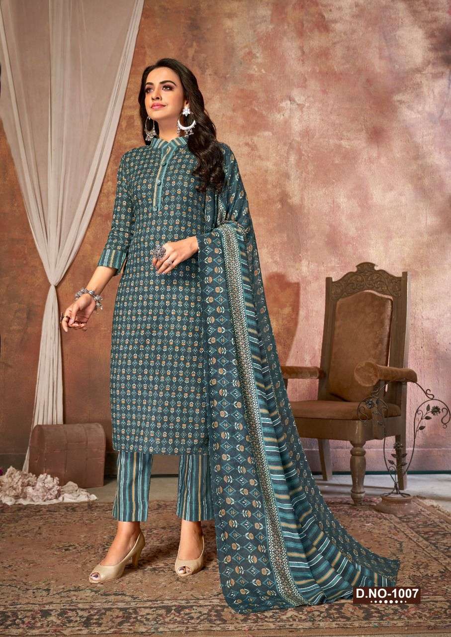 AAROHI BY SKT SUITS 1001 TO 1008 SERIES DESIGNER COTTON DRESSES