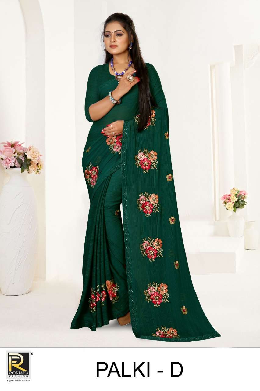 Palki By Ronisha Fashion Designer Zomato Embroidered Sarees 