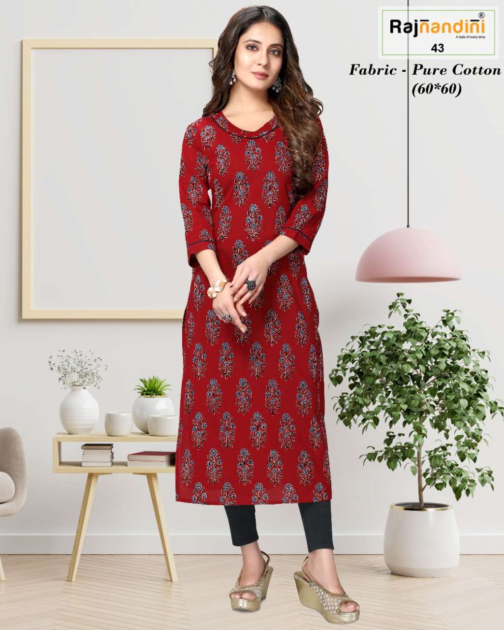 RAJNANDINI VOL-2 BY RAJNANDINI COTTON PRINT KURTIS