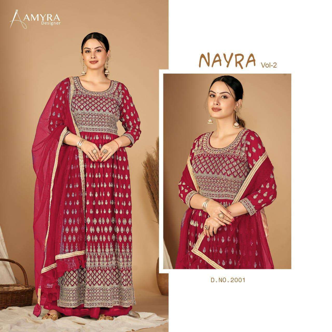 NAYRA VOL-2 BY AMYRA DESIGNER 2001 TO 2004 SERIES GEORGETTE DRESSES