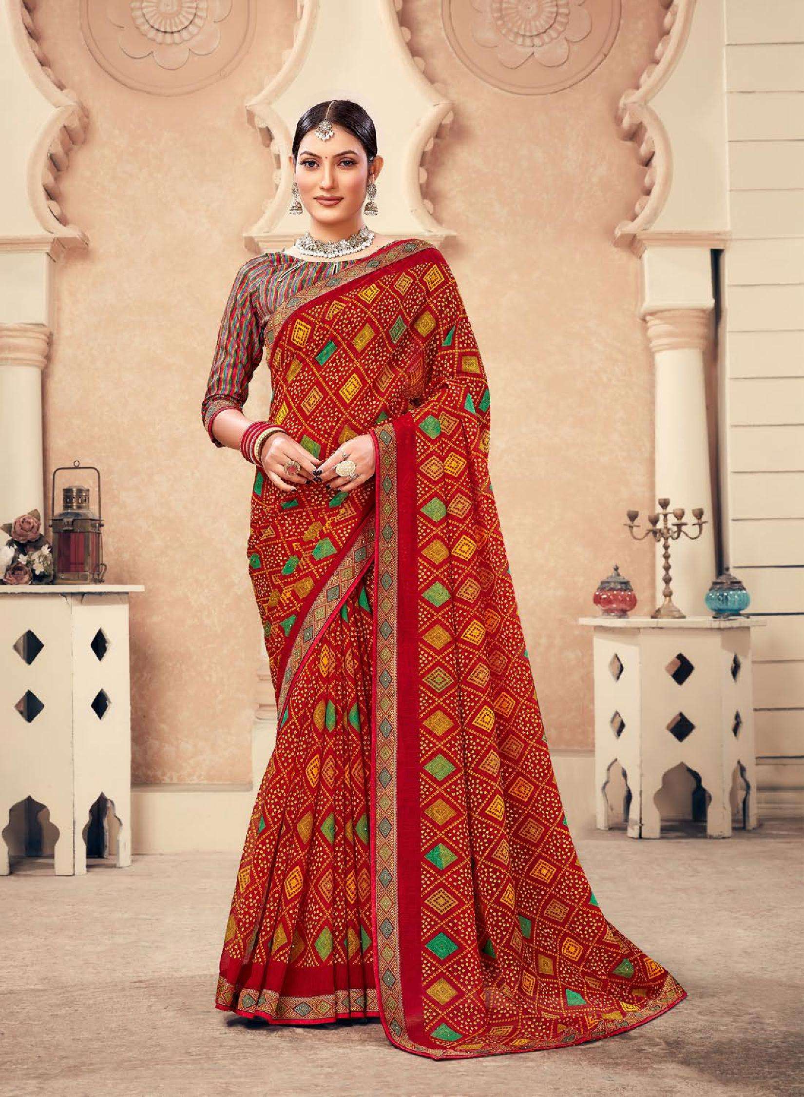 Nayra Vol 3 By Amarsath 1001 To 1008 Series Fancy Print Sarees 